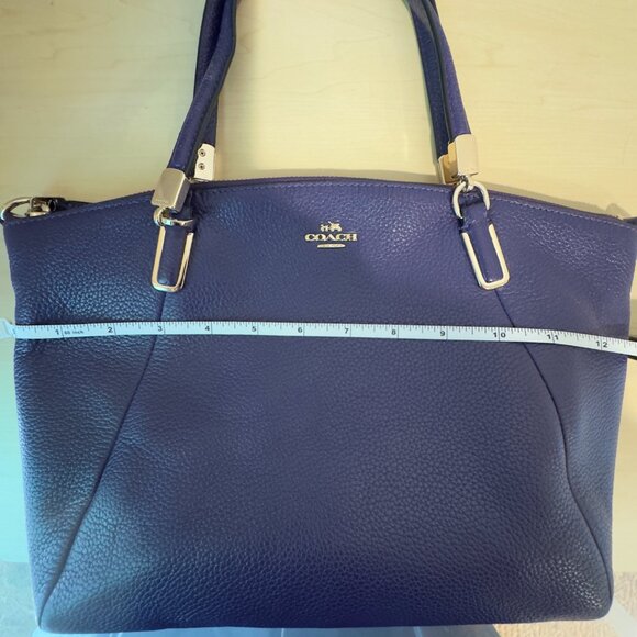 Coach Kelsey Pebbled Leather Satchel | Purple Violet | Crossbody Option 💜 - Picture 12 of 15